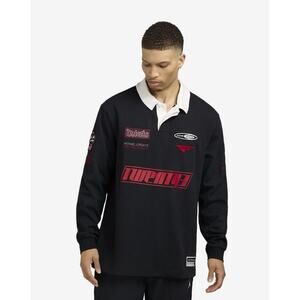 Nike Air Jordan Essentials Long Sleeve Rugby Shirt HF9323-010 Men Size Large NWT